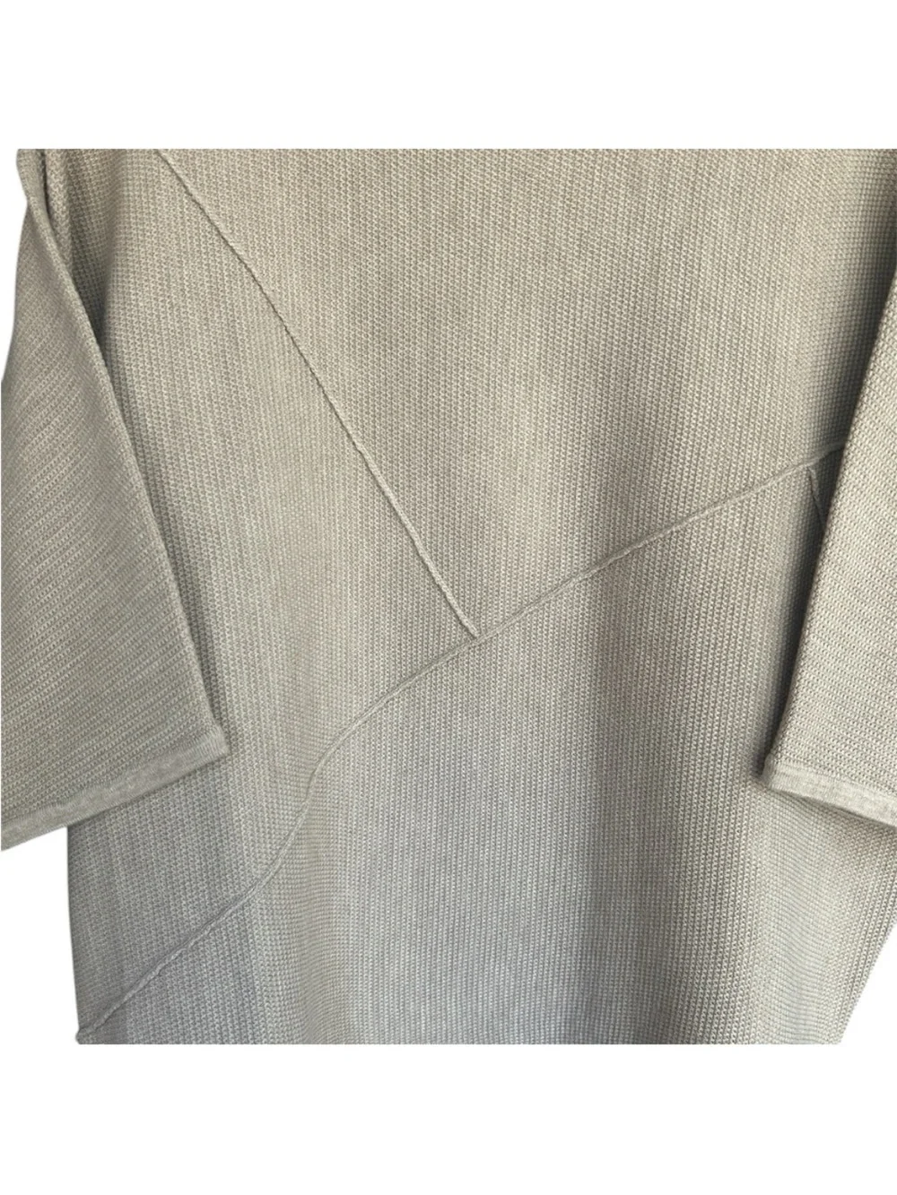Joseph Ribkoff Beige Textured Knit Mock Neck Sweater Women’s Oversized Boxy Top